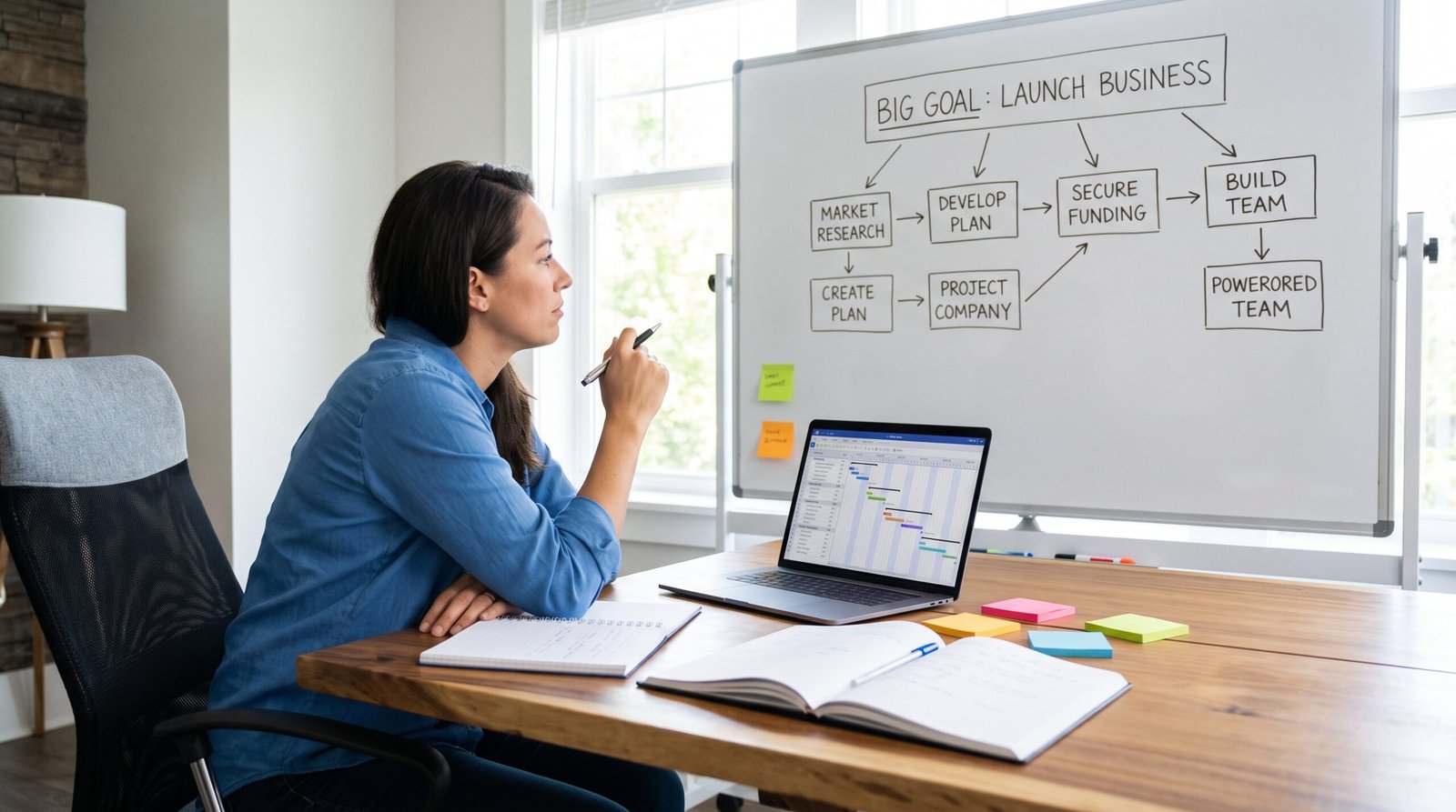 how to break down big goals